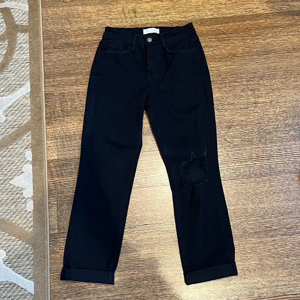 black boyfriend ripped jeans